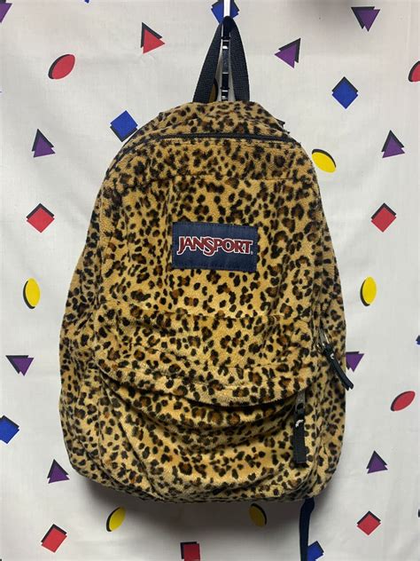 leopard print backpack jansport.